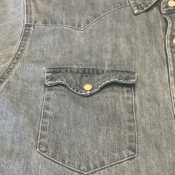 Denim Button-Up Shirt - Picture 5 of 16